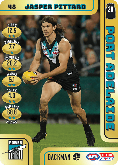 Jasper Pittard, Gold, 2018 Teamcoach AFL