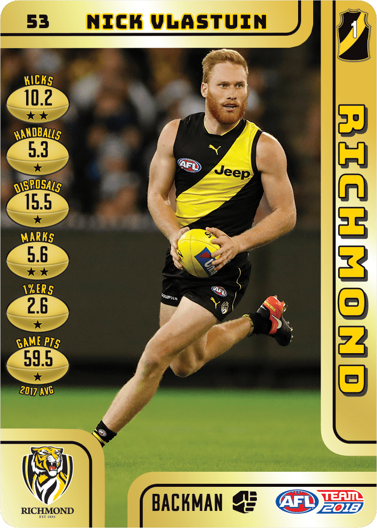 Nick Vlastuin, Gold, 2018 Teamcoach AFL