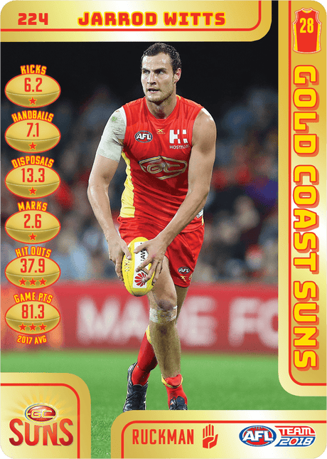 Jarrod Witts, Gold, 2018 Teamcoach AFL