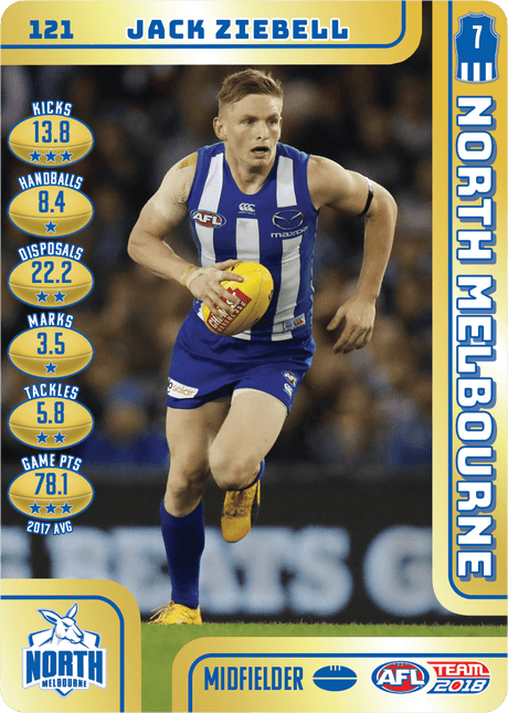Jack Ziebell, Gold, 2018 Teamcoach AFL