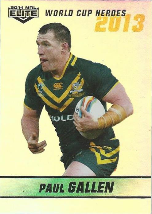 Paul Gallen, World Cup Heroes Parallel, 2014 ESP Elite NRL