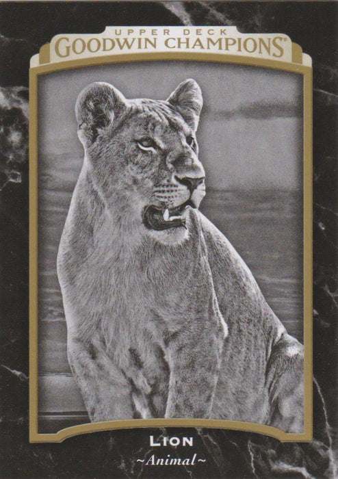 Lion, Black Border, 2017 Upper Deck Goodwin Champions