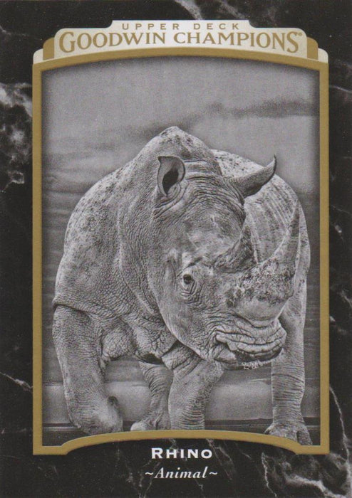 Rhino, Black Border, 2017 Upper Deck Goodwin Champions