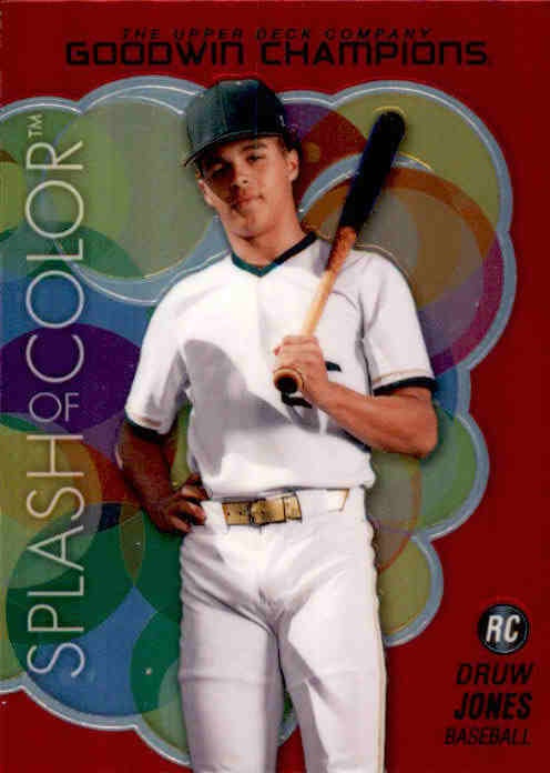 Druw Jones, RC, RC, Splash of Color Rainbow Red, 2023 Upper Deck Goodwin Champions