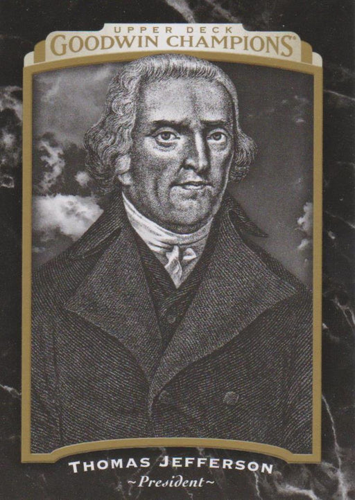 Thomas Jefferson, Black Border, 2017 Upper Deck Goodwin Champions