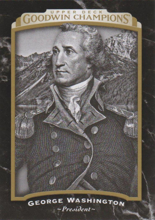 George Washington, Black Border, 2017 Upper Deck Goodwin Champions