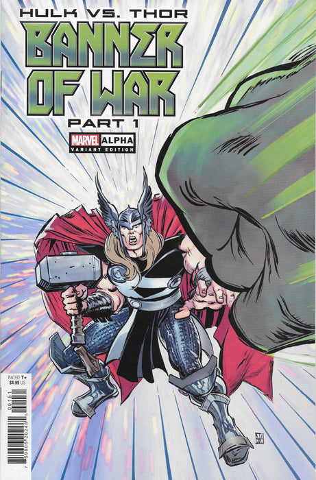 Hulk vs Thor Banner of War, ALPHA Variant Comic