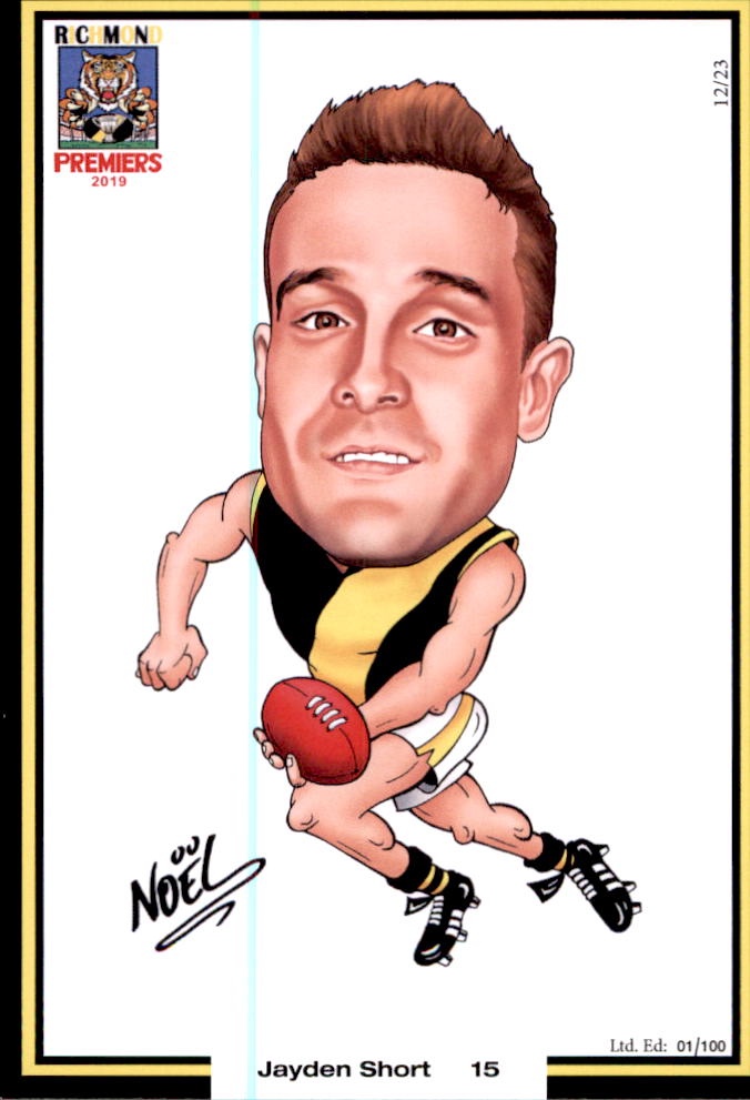 Richmond Tigers 2019 Premiers Card Set by Noel