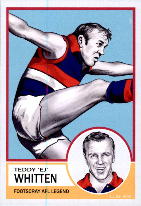 Ted Whitten, Aussie Icons & Legends by Noel.