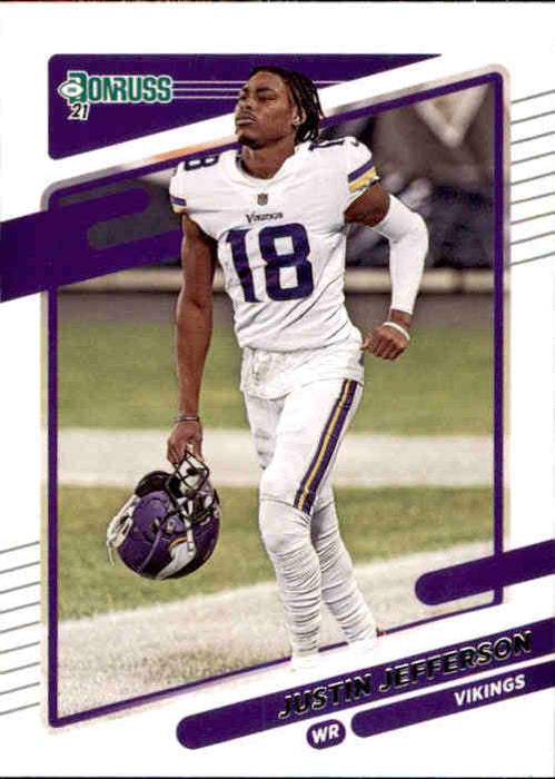 Justin Jefferson, 2nd Year, 2021 Panini Donruss Football NFL