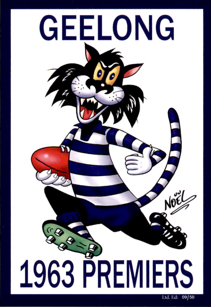 Geelong Cats 1963 Premiers Card Set by Noel