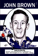 Geelong Cats 1963 Premiers Card Set by Noel