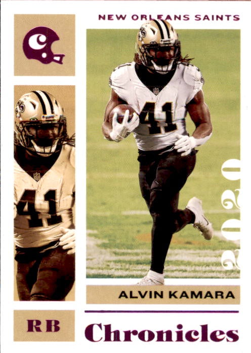 Alvin Kamara, Pink Foil, 2020 Panini Chronicles Football NFL