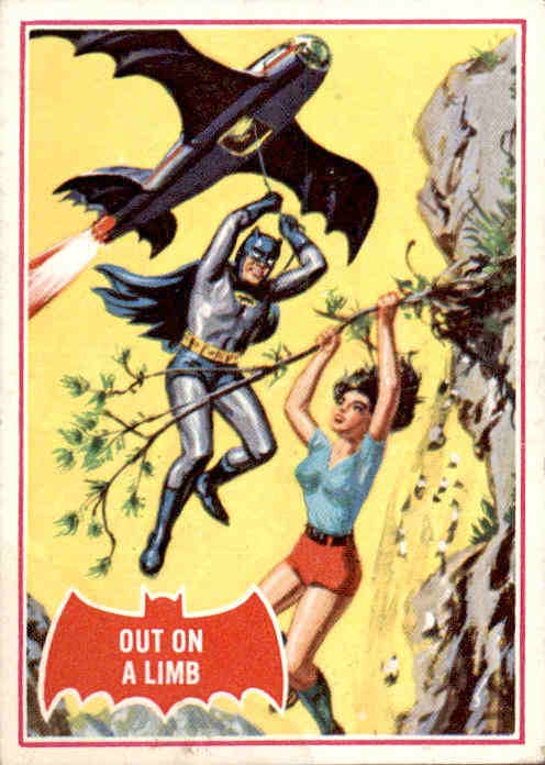 Out on a Limb, Red Bat, Batman Puzzle Cards, 1966 National Periodical Publications