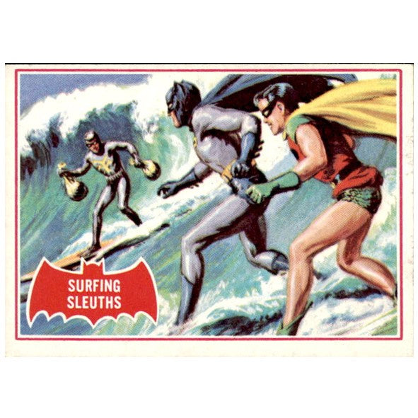 Surfing Sleuths, Red Bat, Batman Puzzle Cards, 1966 National Periodical Publications