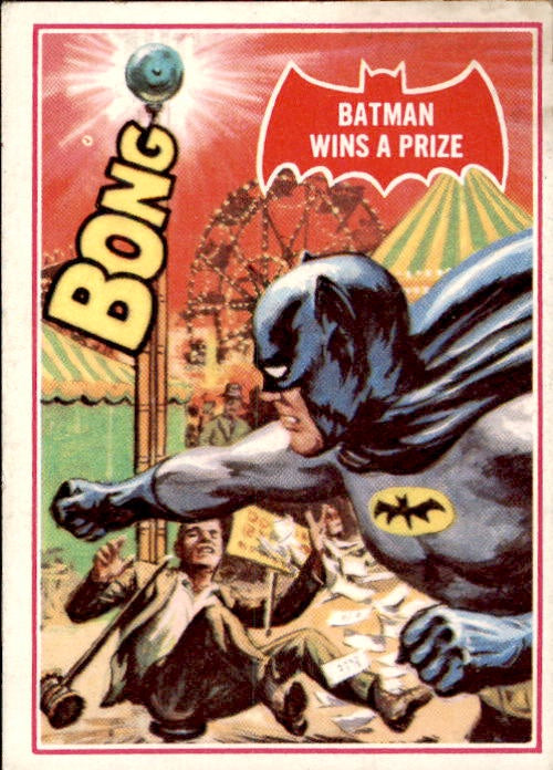 Batman Wins a Prize, Red Bat, Batman Puzzle Cards, 1966 National Periodical Publications