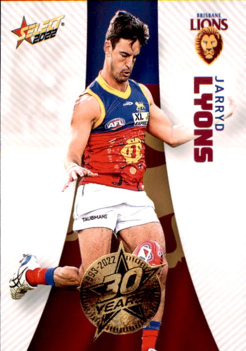 Jarryd Lyons, 30 Years Gold Seal, 2022 Select AFL Footy Stars