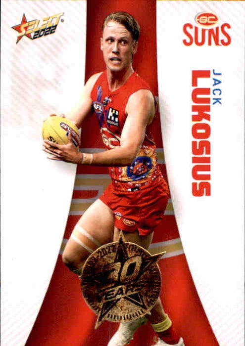 Jack Lukosius, 30 Years Gold Seal, 2022 Select AFL Footy Stars