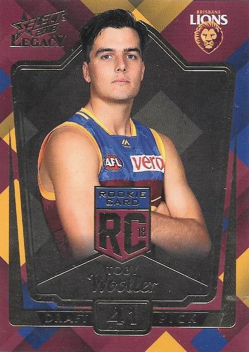 Toby Wooller, Rookies RC, 2018 Select AFL Legacy