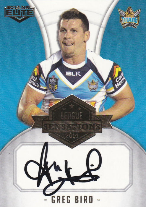 Greg Bird, League Sensations Signature, 2014 ESP Elite NRL