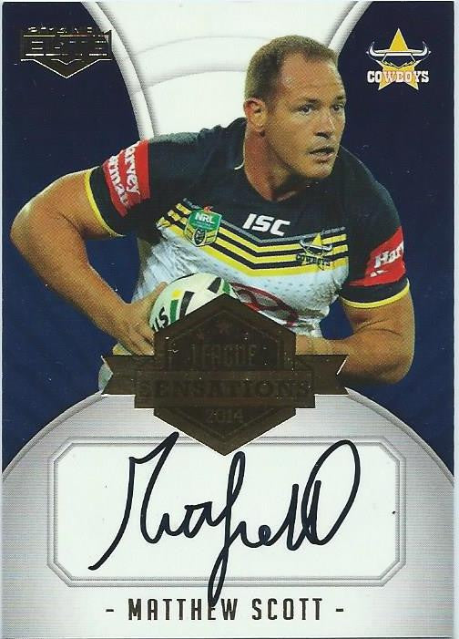 Matthew Scott, League Sensations Signature, 2014 ESP Elite NRL