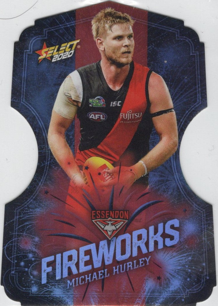 Michael Hurley, Fireworks Die-cut, 2020 Select AFL Footy Stars