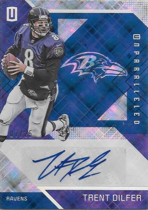 Trent Dilfer, Signature, 2016 Panini NFL Unparalleled Football