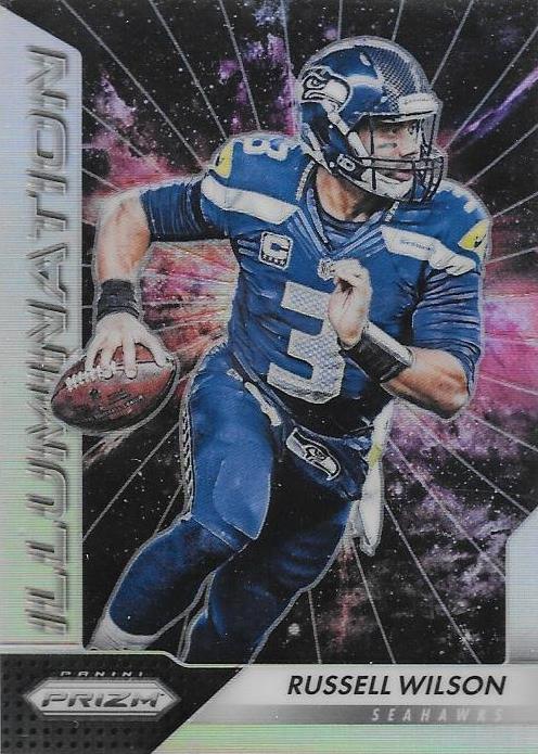 Russell Wilson, Illumination Refractor, 2016 Panini NFL Prizm Football