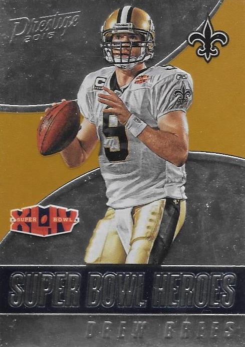 Drew Brees, Superbowl Heroes, 2016 Panini NFL Prestige Football