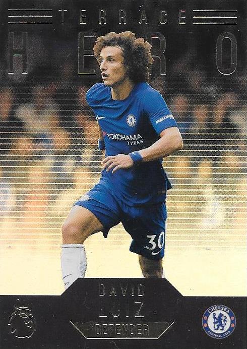 David Luiz, Terrace Hero, 2017-18 Topps EPL Premier League Gold