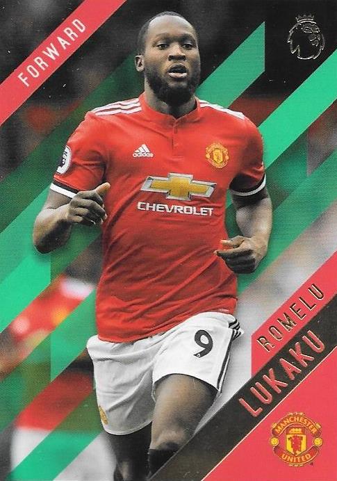 Romelu Lukaku, Green Parallel, 2017-18 Topps EPL Premier League Gold