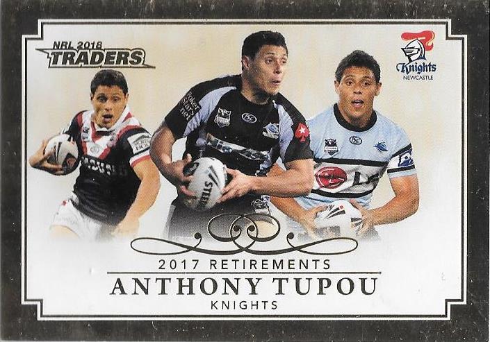 Anthony Tupou, Retirements, 2018 ESP Traders NRL