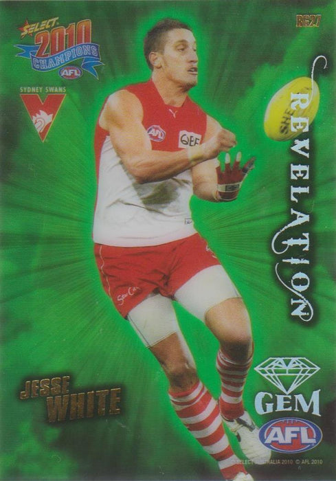 Jesse White, Revelation Gem, 2010 Select AFL Champions