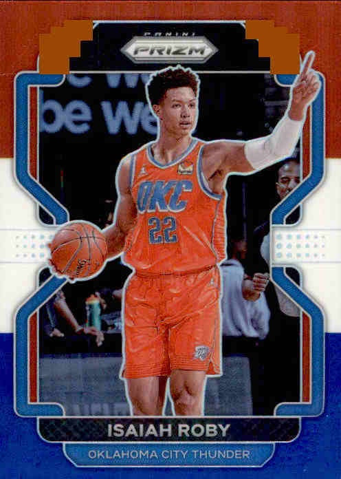 Isaiah Roby, Red White Blue Prizm, 2021-22 Panini Prizm Basketball NBA