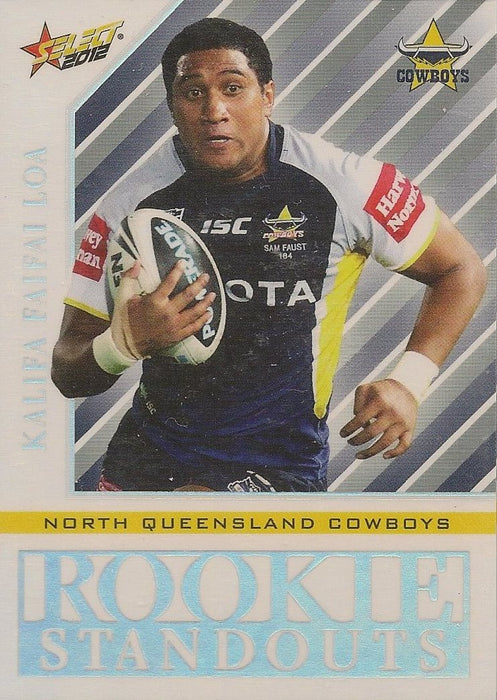 Kalifa Faifai Loa, Rookie Standouts, 2012 Select NRL Champions