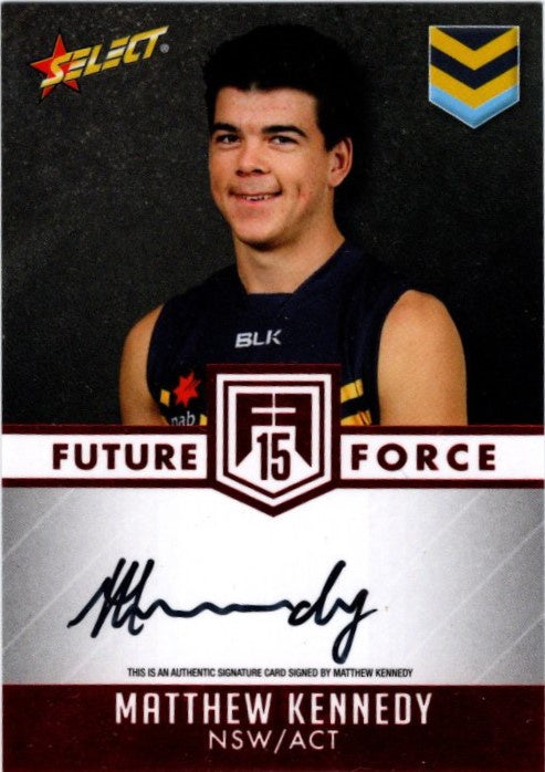 Matthew Kennedy, Signature Red, 2015 Select AFL Future Force