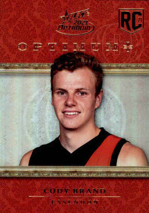 Cody Brand, RC, Optimum + Plus Parallel, 2021 Select AFL Optimum