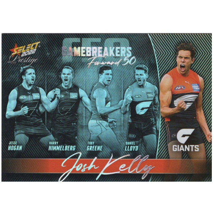 Josh Kelly, Gamebreakers Parallel, 2022 Select AFL Prestige