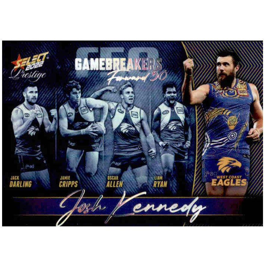 Josh Kennedy, Gamebreakers Parallel, 2022 Select AFL Prestige