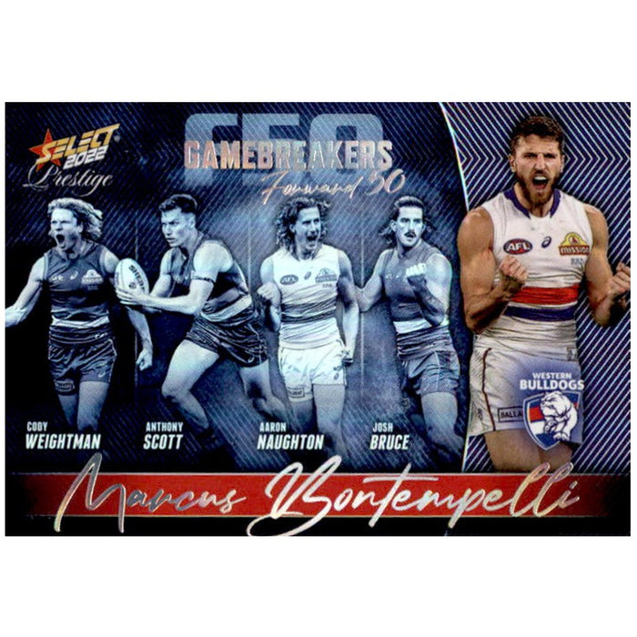 Marcus Bontempelli, Gamebreakers Parallel, 2022 Select AFL Prestige