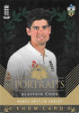 Alastair Cook, Portraits Show card, 2017-18 Tap'n'play CA BBL 07 Cricket