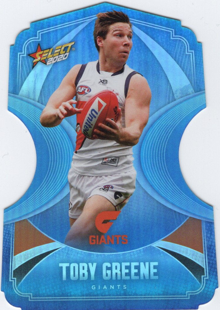 Toby Greene, Ice Blue Diecuts, 2020 Select AFL Footy Stars