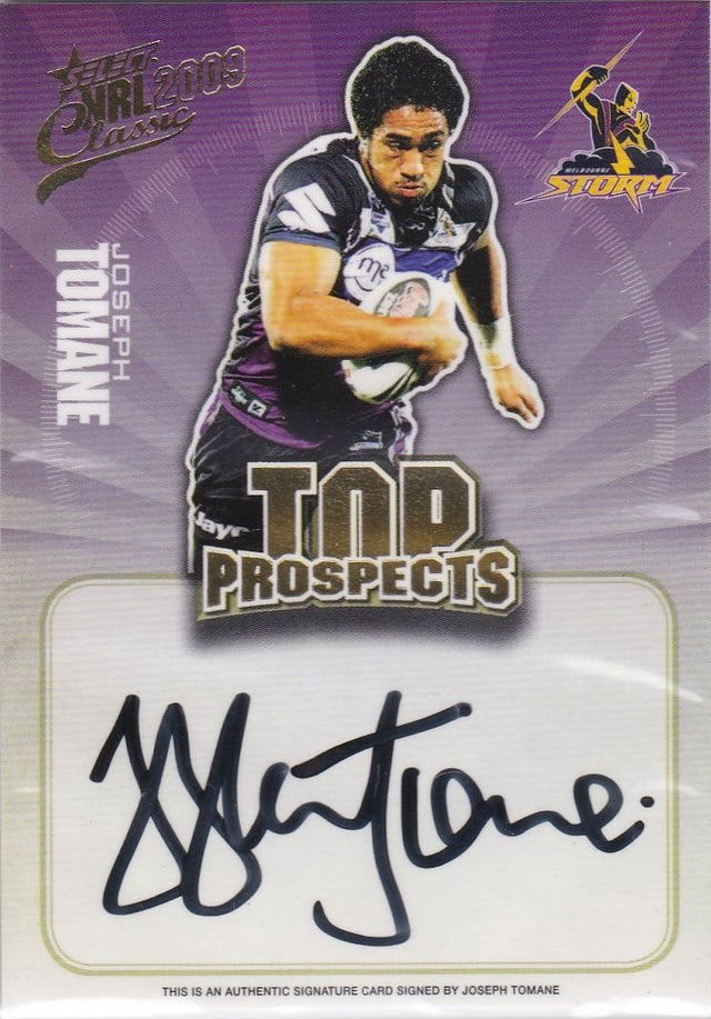 Joseph Tomane, Top Prospects Signature, 2009 Select NRL Classic