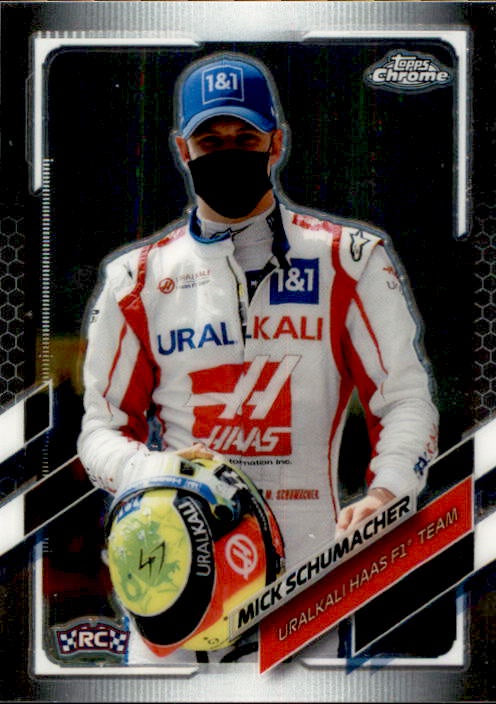 Mick Schumacher, RC, #51, 2021 Topps Chrome Formula 1 Racing