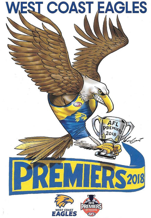 West Coast Eagles 2018 Premiers Sticker by Mark Knight