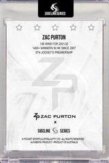 Zac Purton 5th Hong Kong Jockeys' Premiership card Signed, Sideline Series